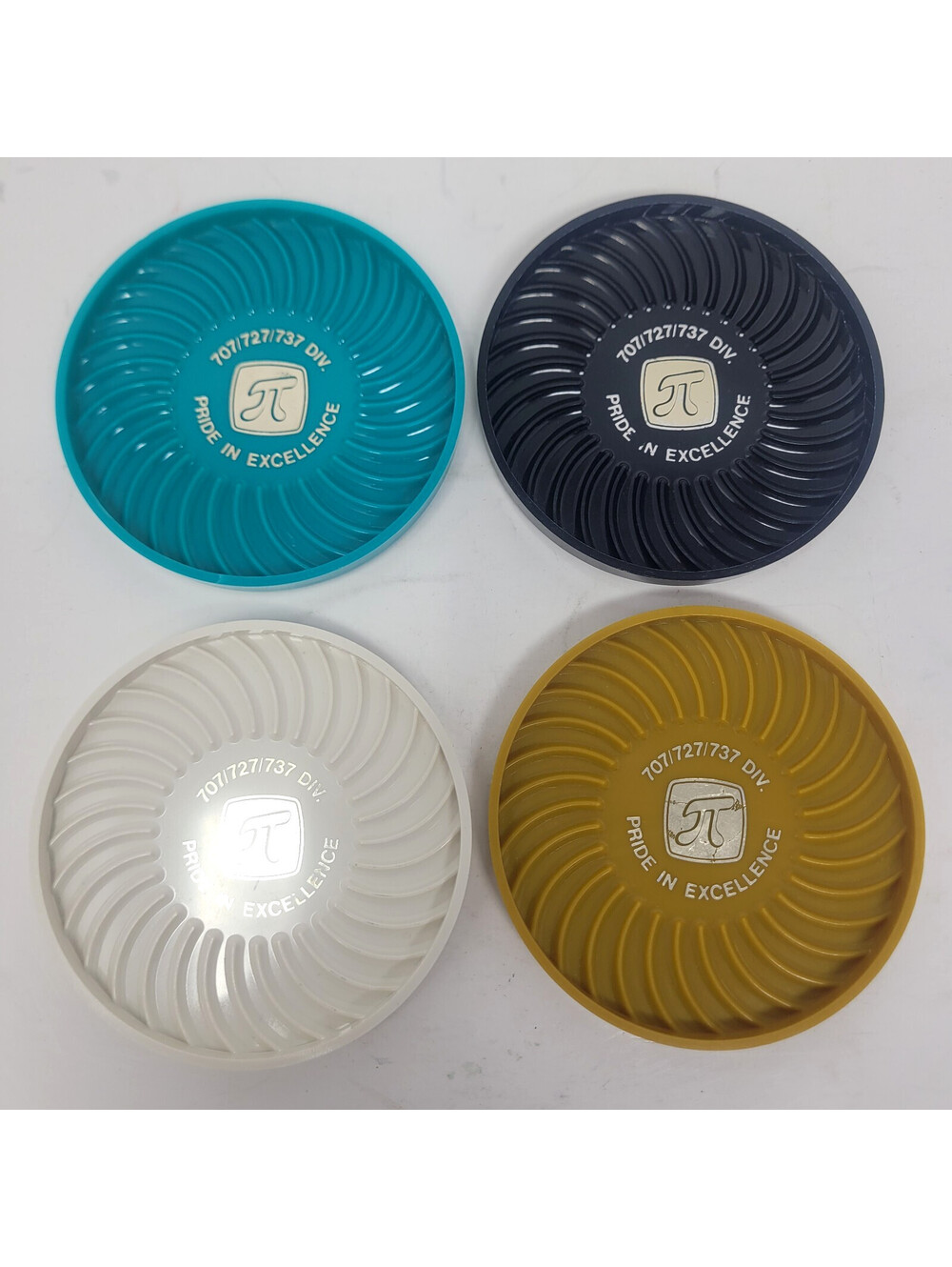 Boeing 707 727 737 Division Employee Award Ritepoint Plastic Coaster Set of 4